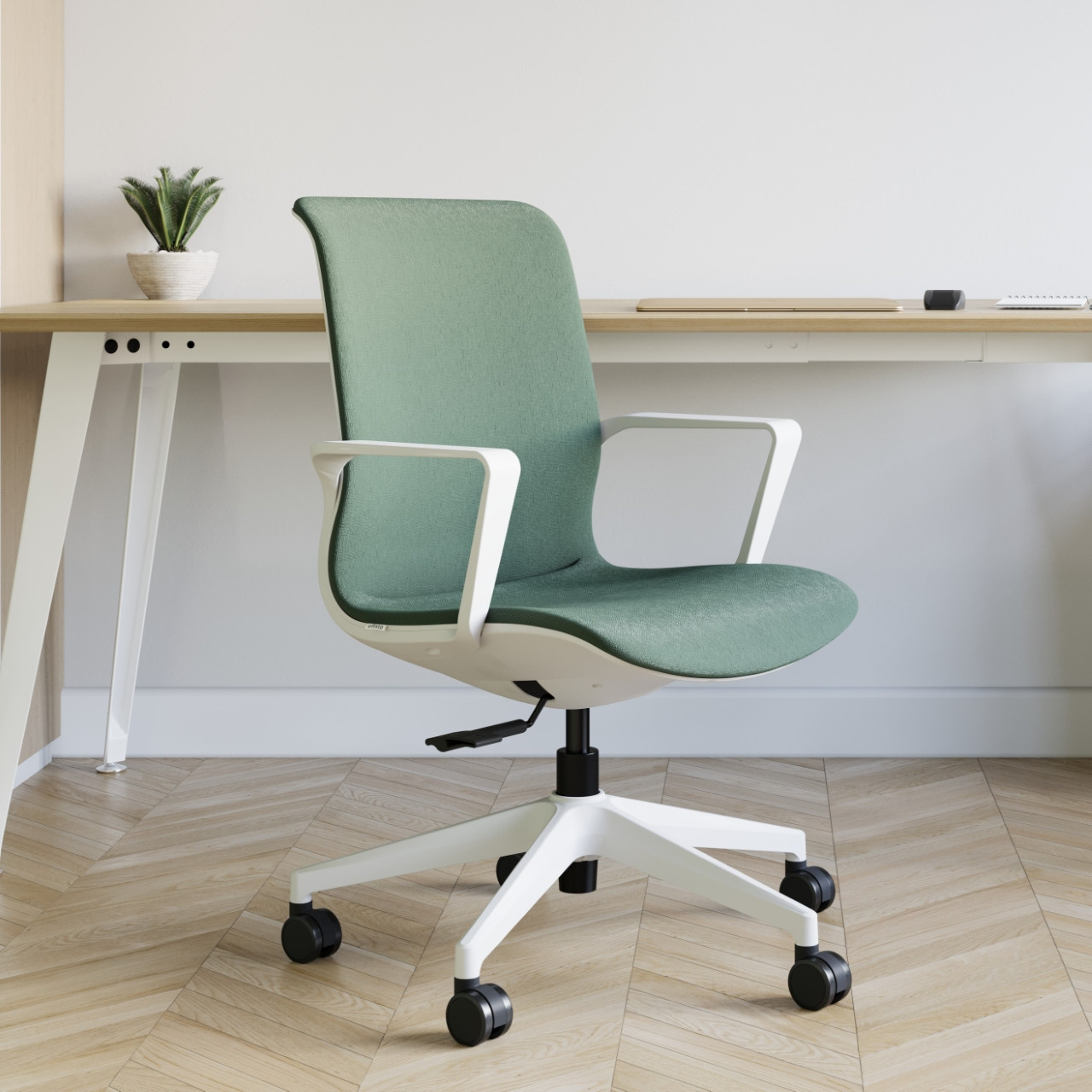 The ofinto Flex Office green in the home office