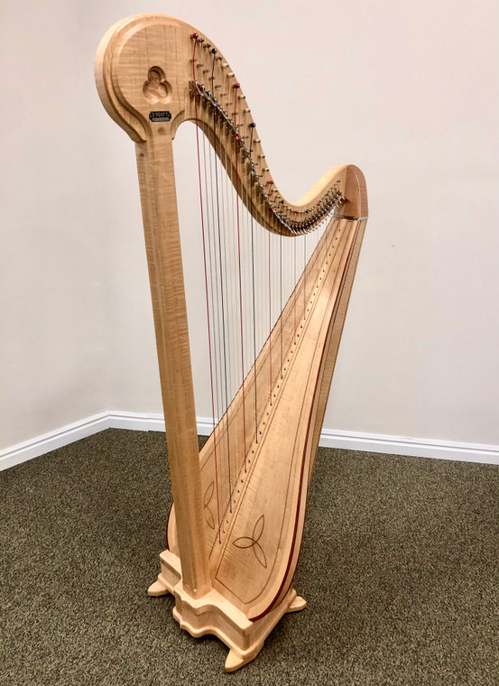 Pratt Chamber Harp, curly maple