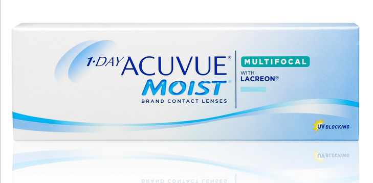 Acuvue moist Multifocal daily contact lenses 90 pack