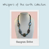 Canyon Echo necklace with Blue Line Jasper, Apatite, and Tiger’s Eye – handcrafted 20-inch artisan gemstone jewelry by Stone & Story Jewelry.