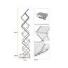 Portable brochure stand A3
