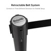 Retractable Posts- Black Post Black Belt