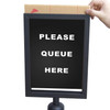 A4 Sign Frame- Black Retractable Barrier
