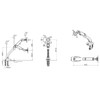 Monitor Mount Desktop 17''- 27'' Twin USB