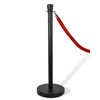 Rope Queue Barriers Black