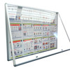 Lockable Notice board 15xA4 Indoor Whiteboard
