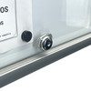 Lockable Notice board 15xA4 Indoor Whiteboard