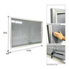 Fabric Notice Board- 1200x900 Grey