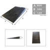 Rubber Access Ramp 500x800x120mm