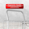 Heavy-Duty Warehouse Cage Trolley Dual Handle with Mesh Sides