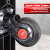 Heavy-Duty Warehouse Cage Trolley Dual Handle with Mesh Sides