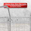Heavy-Duty Warehouse Cage Trolley Dual Handle with Mesh Sides