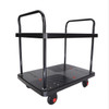 Double Layer Utility Trolley ??Silent Castors & Dual Handles