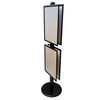 Black A2 Dual Poster Stand with Eco Frame - Double Sided