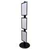 Black A3 Triple Poster Stand with Eco Frame - Single Sided
