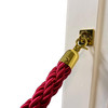 Gold Wall Hook for Crowd Control Rope Barriers