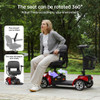 SectorCare Travel Mobility Scooter - Red