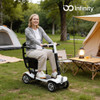 Infinity Ultra Lite Mobility Scooter- White