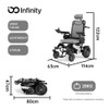 Infinity Comfort Electric Wheelchair Grey
