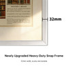 A0 Poster Stand- Single Sided With 32mm Heavy Duty Snap Frame
