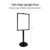 A1 Poster Stand- Single Sided Black With 32mm Heavy Duty Snap Frame