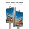 A2 Poster Stand - Double Sided With 32mm Heavy Duty Snap Frame