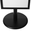 2x A2 Poster Stand - Double Sided Black With 32mm Heavy Duty Snap Frame