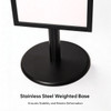 2x A2 Poster Stand - Double Sided Black With 32mm Heavy Duty Snap Frame