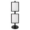 2x A2 Poster Stand- Single Sided Black With 32mm Heavy Duty Snap Frame