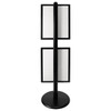 2x A2 Poster Stand- Single Sided Black With 32mm Heavy Duty Snap Frame