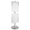 2x A2 Poster Stand - Single Sided With 32mm Heavy Duty Snap Frame