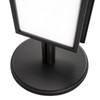 3x A3 Poster Stand - Double Sided Black With 32mm Heavy Duty Snap Frame
