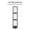 3x A3 Poster Stand- Single Sided Black With 32mm Heavy Duty Snap Frame