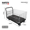600KG Plastic Platform wire Meshtrolley