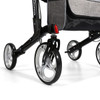 SectorCare GlideRoll Heavy Duty Rollator Walker - Black