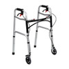 SectorCare Foldable Aluminium Walker with Wheels and Hand Brakes