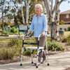 Foldable Aluminium Walker with Detachable Seat