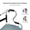 3-in-1 Folding Shower Chair, Commode and Walker – Blue