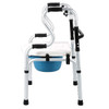 SectorCare 3-in-1 Folding Shower Chair, Commode and Walker – White

