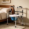 SectorCare 3-in-1 Folding Shower Chair, Commode and Walker – White
