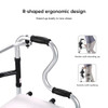 3-in-1 Folding Shower Chair, Commode and Walker – White