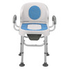 Lightweight Aluminium Commode Chair with Removable Armrests