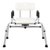 360° Swivel Transfer Shower Chair with Armrests