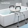 SectorCare 360° Swivel Transfer Shower Chair with Armrests