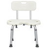 U-Shaped Shower Chair with Backrest