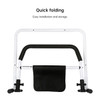 Folding Bed Rail with Safety Handle