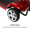 SectorCare Compact Mobility Scooter - Red
