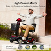 SectorCare Comfort Pro Mobility Scooter - Red