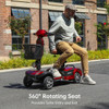 SectorCare Comfort Pro Mobility Scooter - Red