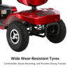 SectorCare Cruise LR Mobility Scooter 400W 180kg Capacity - Red